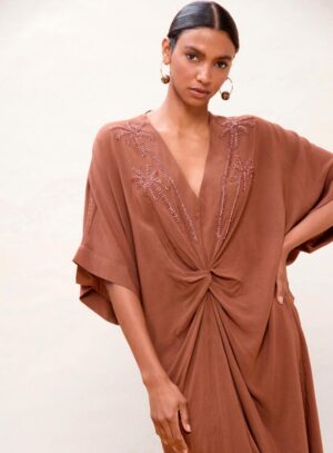 Midi kaftan φόρεμα Lola Casademunt